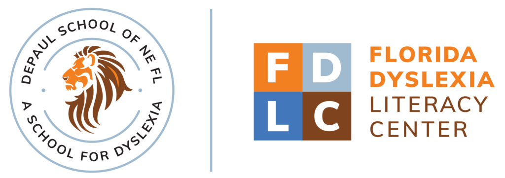 FDLC logo featuring a badge in full color, representing the DePaul School's commitment to education.