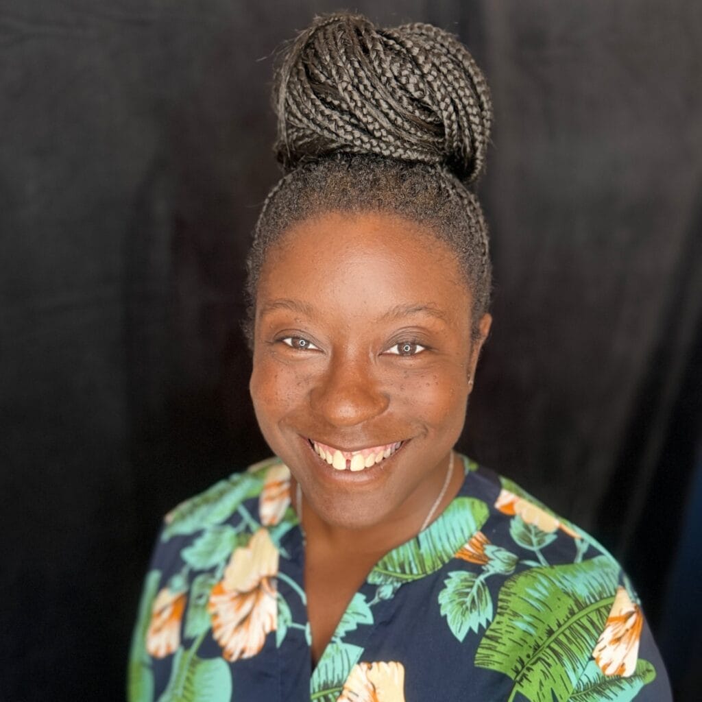 dyslexia support staff Jacksonville FL - Angelina Moss, a member of the dyslexia support staff in Jacksonville FL, smiling in