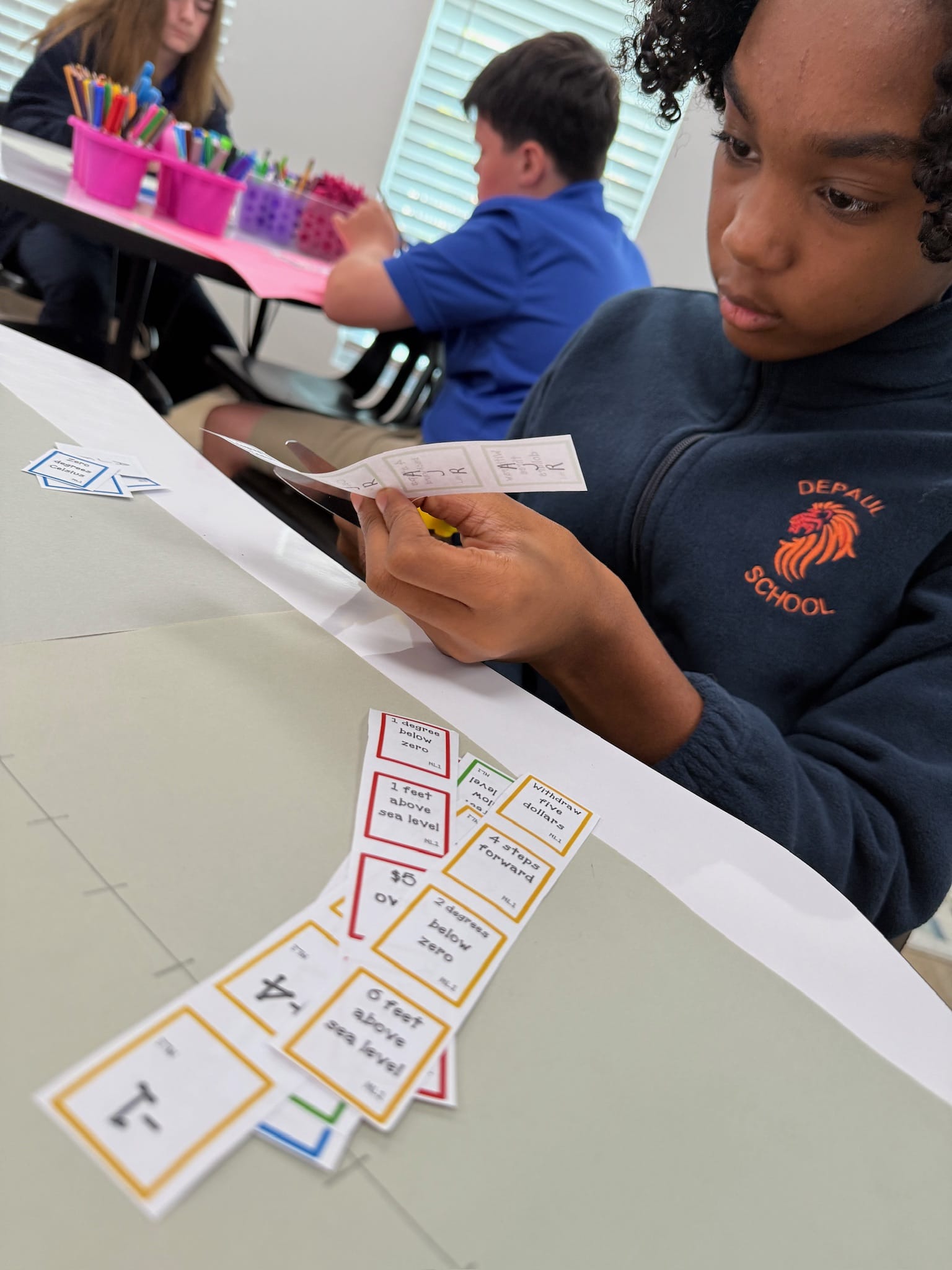 A classroom setting at DePaul School showcasing students engaged in dyslexia-focused academic programs Jacksonville FL.